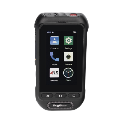 RugGear Radio PoC LTE, IP68 Resistente al Agua, Pantalla Táctil 3″, Compatible con NXRadio y TASSTA