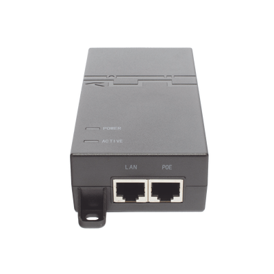 Inyector PoE estándar 802.3at Gigabit (53 V – 0.6 A – 30w)