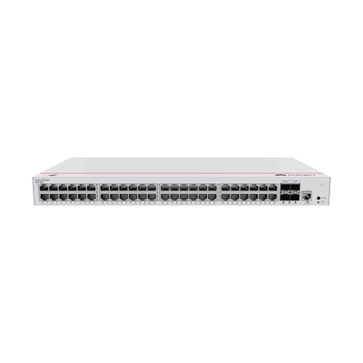 Switch HUAWEI S220-48P4S de Acceso Gigabit Administrable PoE Capa 2 / 48 puertos 10/100/1000 Mbps (PoE) / 4 Puertos 1GE SFP Uplink / ERPS / IMGP Snooping / DHCP Snooping / PoE Perpetuo / 380W / Administración Nube Gratis