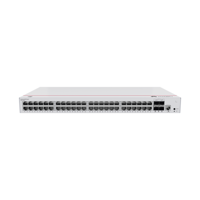 Switch HUAWEI S220-48P4X de Acceso Gigabit Administrable PoE Capa 2 / 48 puertos 10/100/1000 Mbps (PoE) / 4 Puertos 10GE SFP+ Uplink / ERPS / IMGP Snooping / DHCP Snooping / PoE Perpetuo / 380W / Administración Nube Gratis