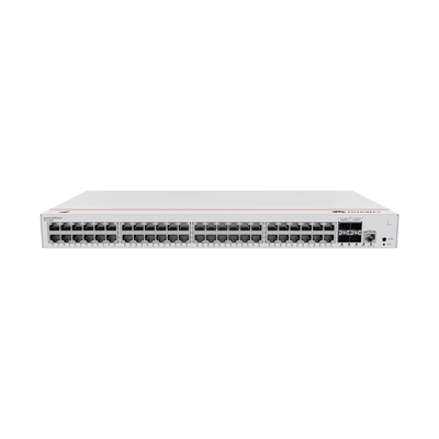 Switch HUAWEI S310-48P4S de Distribución/Core Gigabit Administrable PoE Capa 3 / 48 puertos 10/100/1000 Mbps (PoE) / 4 Puertos 1GE SFP Uplink / ERPS / Rutas Estáticas / iStack / PoE Perpetuo / 380W / Administración Nube Gratis