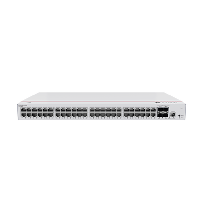 Switch HUAWEI S310-48P4X de Distribución/Core Gigabit Administrable PoE Capa 3 / 48 puertos 10/100/1000 Mbps (PoE) / 4 Puertos 10GE SFP+ Uplink / ERPS / Rutas Estáticas / iStack / PoE Perpetuo / 380W / Administración Nube Gratis