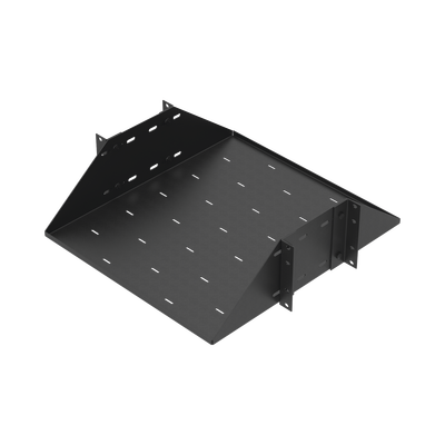 Charola para Soportar Equipos en Rack de 19″, Profundidad Ajustable hasta 484 mm. 150 Kg  de Carga, Compatible con Racks de Doble Perforación, 3U