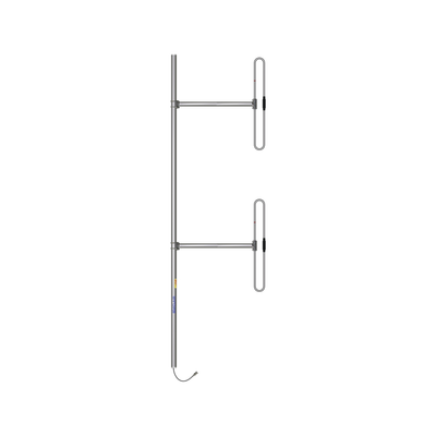 Antena Base de 2 Dipolos, 138-174 MHz, 5 dBd, 36 MHz de Ancho de Banda, Bi-direccional, 300 Watt, N Macho, Inclinación Opcional “Tilt” de 0, 2, 4, 6, 8 o 10 Grados.