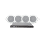 KIT de Amplificador de 120W para Escritorio | 4 Altavoces de Plafón de 4in | 3 - 6W | Sistema 70/100V