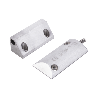 Contacto Magnético SFIRE SF-3014-C para Piso, Salida Dual NC/NA, GAP 65mm, Cubierta de Aluminio con 55cm de Cable Blindado - Image 2