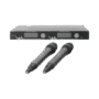 Kit de Microfonía inalámbrico | 2 Micrófonos de mano | Receptor UHF | Pantalla LCD | 200 Canales | Gran cobertura