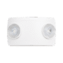 Luz de Emergencia Dual LED ultra compacta/150 lúmenes/Luz fría/Batería de Respaldo Incluida/Botón de test.