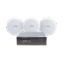 KIT de Amplificador de 120W para Escritorio | 3 Altavoces de Plafón de 5.5in | 3.75 - 30W | Sistema 70/100V
