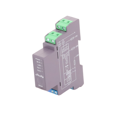 Relevador SHELLY SHELLYPRO2 / Interruptor WIFI/ Industrial y residencial inteligente / Hasta 16A / Soporta Google /Alexa / Nube P2P y control Local / 2 canales y puerto ethernet - Image 3