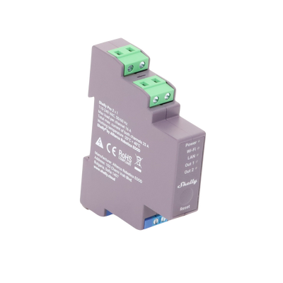 Relevador SHELLY SHELLYPRO2 / Interruptor WIFI/ Industrial y residencial inteligente / Hasta 16A / Soporta Google /Alexa / Nube P2P y control Local / 2 canales y puerto ethernet - Image 4