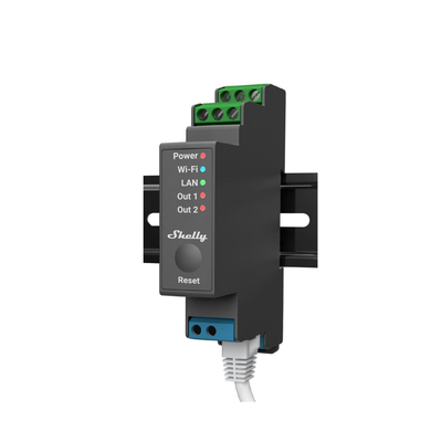 Relevador SHELLY SHELLYPRO2 / Interruptor WIFI/ Industrial y residencial inteligente / Hasta 16A / Soporta Google /Alexa / Nube P2P y control Local / 2 canales y puerto ethernet - Image 2