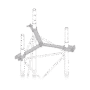 Brida para sujeción de retenida compatible con tramos STZ35G, Galvanizado por Inmersión en Caliente.