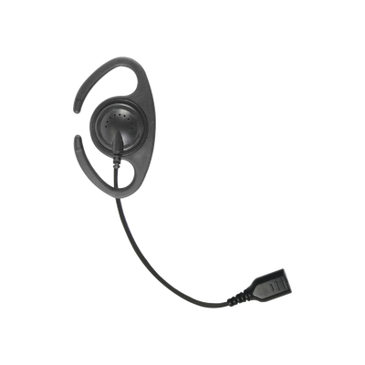 â€‹Auriculares de gancho en forma de “C” con cable de fibra trenzada y conector SNAP. Requiere micrófono de solapa de 1 o 2 hilos de la Serie SNAP.