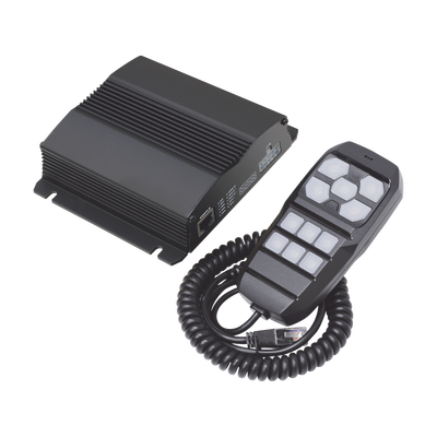 Sirena Vehicular de 100W de Potencia, Con Controlador Unimando Para Control de Tonos, 4 Salidas Auxiliares y Microfono - Image 6