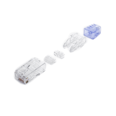 Plug RJ45 Cat6, Para Cable UTP de Calibre 23-24 AWG, Chapado en Oro de 50 micras, Paquete de 100 piezas - Image 8