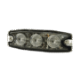 Luz Auxiliar de 3 LED, ámbar, SAE Clase I, Lente transparente