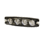 Luz Auxiliar de 4 LED, ámbar, SAE Clase I, Lente transparente