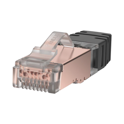 Plug RJ45 Cat6 Blindado, Para Cable Calibre 24-26 AWG, Chapado en Oro de 50 micras, Paquete de 100 piezas - Image 4