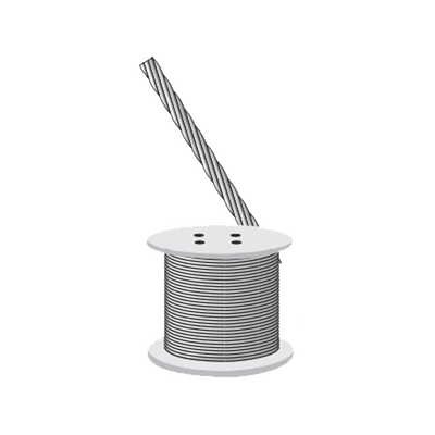 Cable Retenida 7 Hilos, Resistencia 2154 Kg. Diámetro 1/4″ (Precio por Metro).