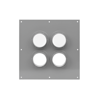 Placa Pasamuros Con Capacidad de 4 Botas de 4″