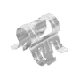 Sujetador de presión para cable coaxial de 1/2". Paquete de 10 piezas