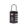 Candado de Combinación Maletero Negro TSA / Medida 30 mm/ / Nivel de seguridad 3 / Discos Programables.