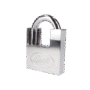 Candado de acero con Guarda Anti Palanca/ Acabado en Cromo Satinado / Doble Cerrojo / Medida 70 mm/ Nivel de seguridad 7/ 4 Llaves Abloy.