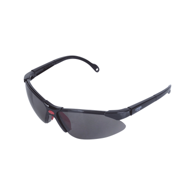 Lentes de seguridad modelo “Orión” negro, armazón de plástico.
