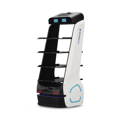 Robot Autonomo para Servicio de Meseros Ubicado por SLAM (Laser) / Mejora el Servicio al Cliente / Soporta 10 Kgs por Charola / Ideal para Restaurantes, Cafeterias, Hospitales, Salones de Eventos, Etc…