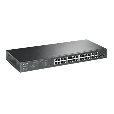 Switch TP-LINK TL-SL2428P PoE+ JetStream SDN Administrable 24 puertos 10/100 Mbps + 2 puertos 10/100/1000 Mbps (Uplink) + 2 puertos SFP (combo 2 RJ45 10/100/1000 Mbps), 250W, administración centralizada OMADA SDN - Image 3