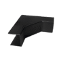 Esquinero Interior Color Negro de PVC Auto Axtinguible, Para Canaleta TMK-1720-N-CC (5220-02003)
