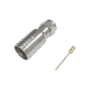 Conector F Macho en 75 Ohm, Plegable para Instalar en Cables Coaxiales RG-11, Cuerpo de Bronce-Niquelado/ Teflón.