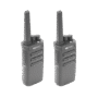 Par de radios TX500 VHF 136-174 MHz con 5 watts de potencia, 16 Canales Preconfigurados.