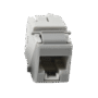 Jack UltraMAX Cat6A, UTP, Tipo Keystone, Color Gris, Punch Down