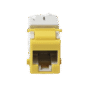 Jack UltraMAX Cat6A, UTP, Tipo Keystone, Color Amarillo, Punch Down