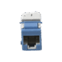 Jack UltraMAX Cat6A, UTP, Tipo Keystone, Color Azul, Punch Down