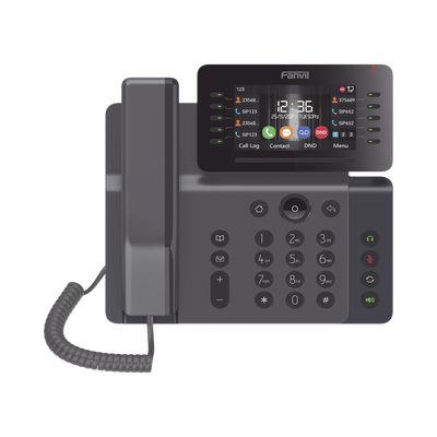 Teléfono IP Empresarial Esencial WiFi / Bluetooth, 20 líneas SIP, pantalla a color 4.3″ ajustable, PoE, puertos Gigabit, conferencia local de 6 vías.