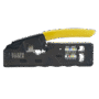 Ponchadora/Pelacables/Cortacables Compacta con Matraca para Conectores  RJ45 y RJ11/RJ12.