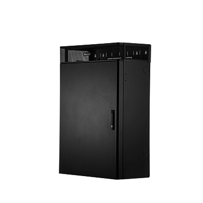 Gabinete de Montaje en Pared TrueEdge™, Con 6 UR para Equipo Activo y 6 UR para Paneles de Parcheo, Fabricado en Acero, Color Negro - Image 2