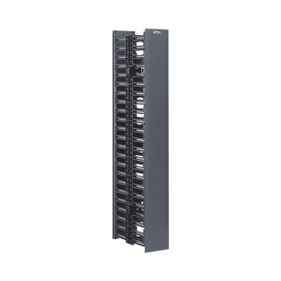 Organizador Vertical NetRunner, Doble (Frontal y Posterior), de 22.5 UR, 4.9in de Ancho, Color Negro - Image 2