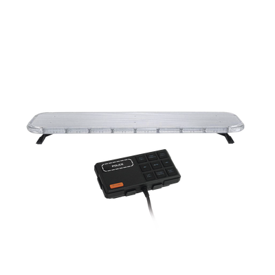 Barra de luces LED de 46″ Rojo/Azul , De 132 LEDs, Controlador Incluido, Ideal para Equipar Unidades de Seguridad Publica