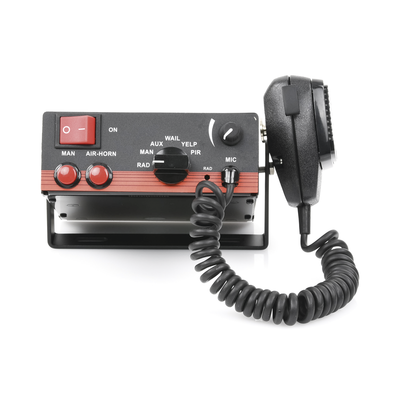 Sirena Vehicular de 100W de Potencia, Con Switch Giratorio de 6 posiciones, Micrófono de Uso Rudo e Interconexión a Radio - Image 3