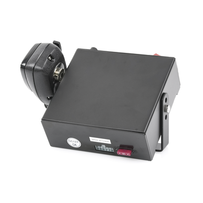 Sirena Vehicular de 100W de Potencia, Con Switch Giratorio de 6 posiciones, Micrófono de Uso Rudo e Interconexión a Radio - Image 5