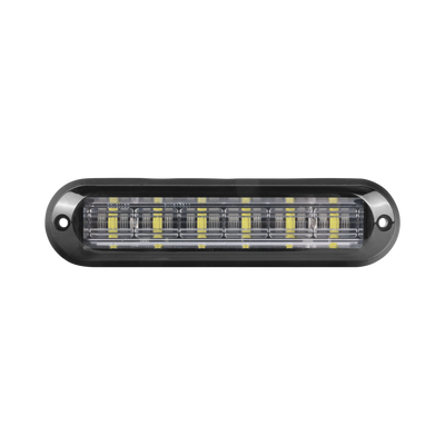 Luz Auxiliar Ultra Brillante IP67 EPCOM INDUSTRIAL SIGNALING XLT1835AW de 6 LEDs, Color Ambar/Claro, con mica transparente y bisel negro - Image 2
