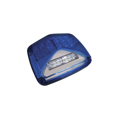 Luz de advertencia de 8 X 6″, Color Azul, Con Luz de Trabajo Clara, Ideal para Ambulancias