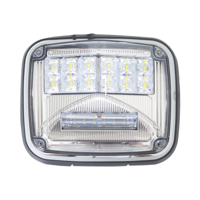 Luz de advertencia de 8 X 6″, Color Claro, Con Luz de Trabajo Clara, Ideal para Ambulancias