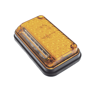 Luz de Advertencia de 7X4", Color Ambar, Con Luz de Trabajo, Ideal para Ambulancias - Image 3