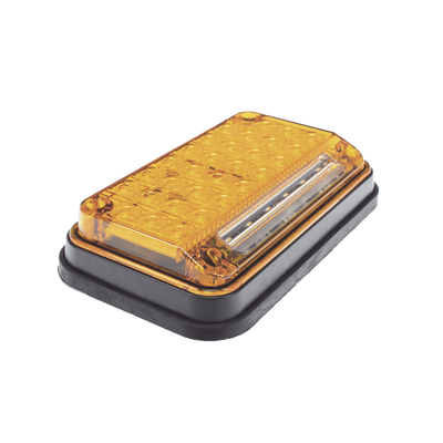 Luz de Advertencia de 7X4", Color Ambar, Con Luz de Trabajo, Ideal para Ambulancias - Image 4