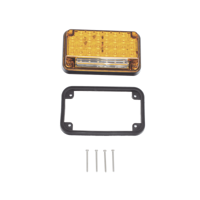 Luz de Advertencia de 7X4", Color Ambar, Con Luz de Trabajo, Ideal para Ambulancias - Image 6